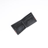 Croc-Style Leather Mens Wallet-Black